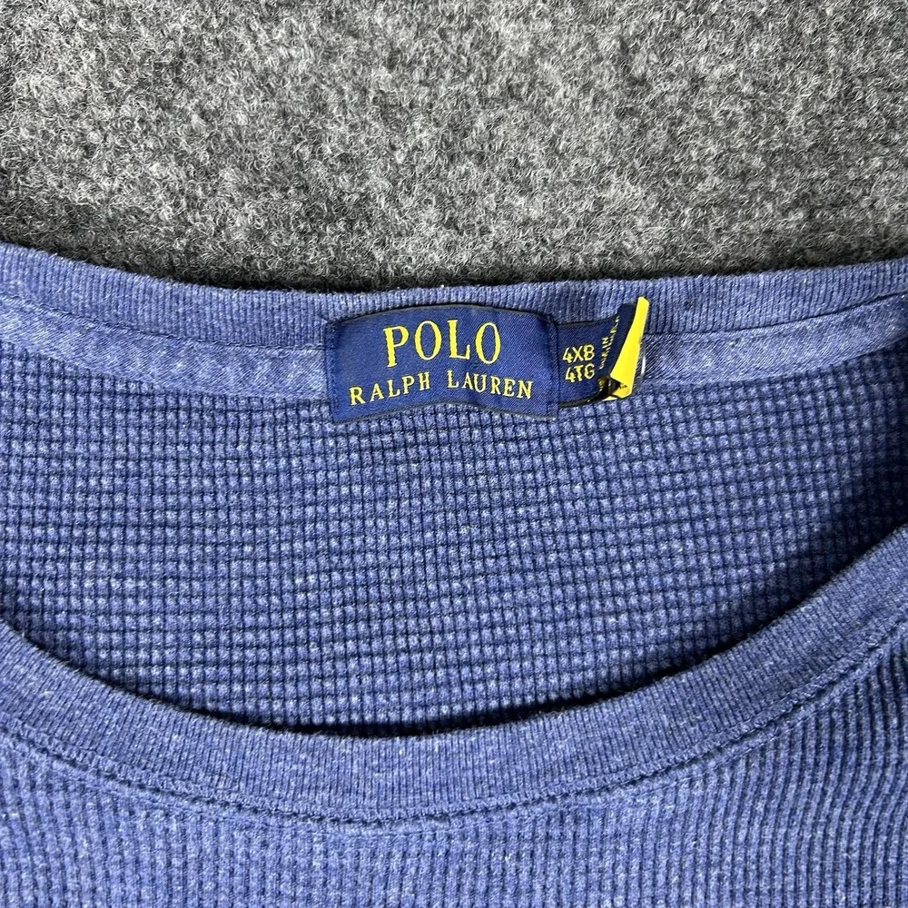 Polo Ralph Lauren Long Sleeve Waffle Knit Crewneck Shirt Size 4XB